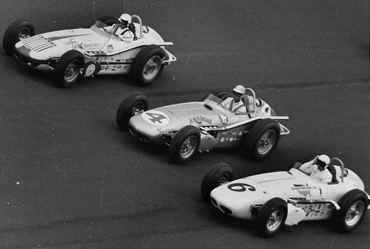 Indy 1960 front row Sachs Rathmann Ward Picasa