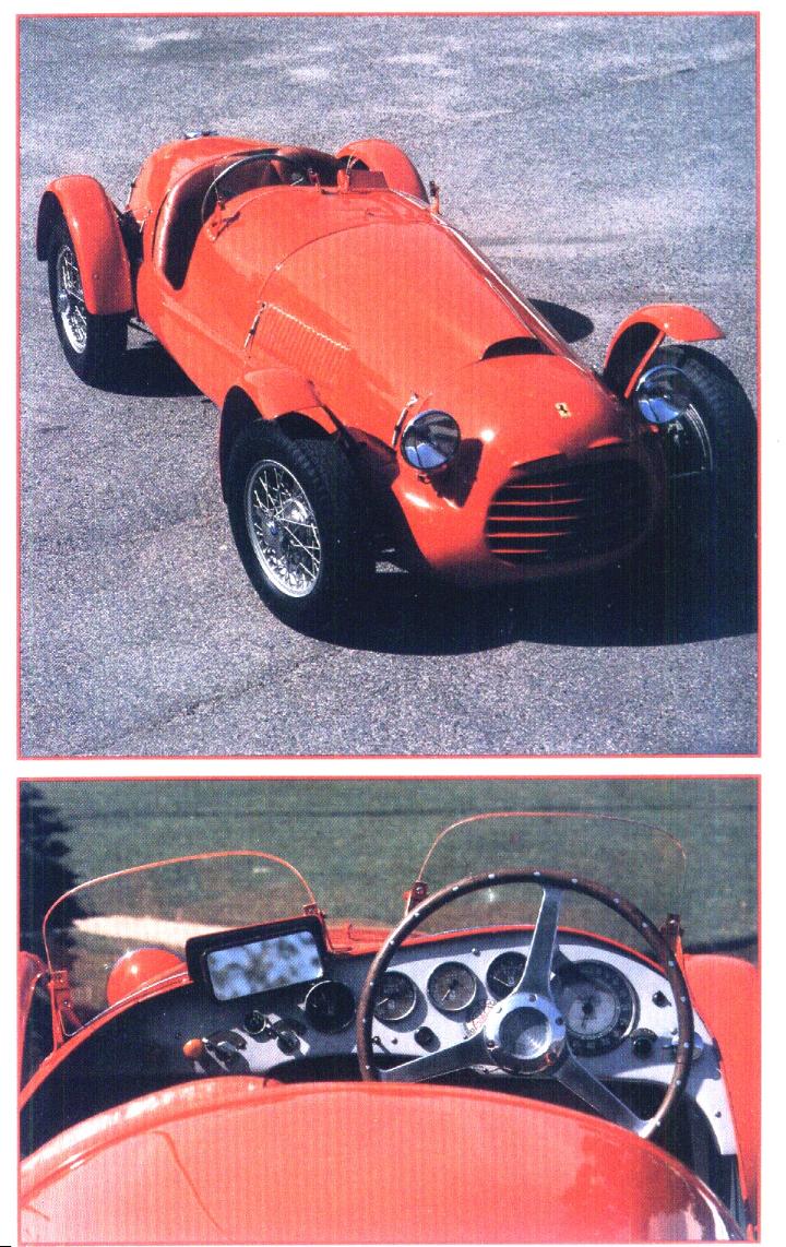 Collier n- El Ferrari 166 con el que se mató Sam, restaurado y en 1987 (David Gooley en Sports Car Illustrated)