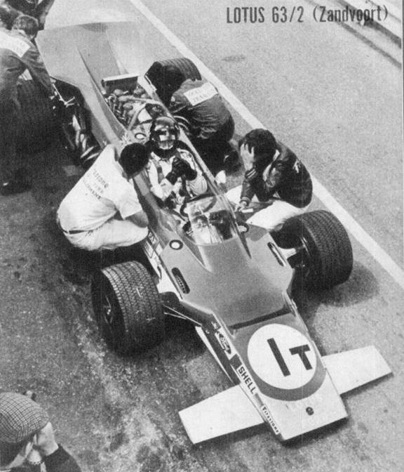 John DAWON-damer - Hill prueba el Lotus63 en Zandvoort1969