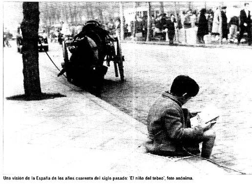 El Niño y los Tebeos, anónimo de los '40 (El País, 250605)