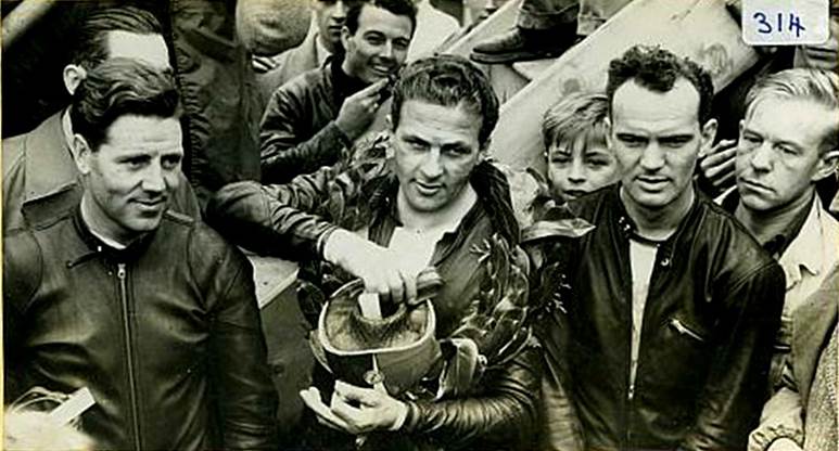 duelo con Surtees en Monza 1957